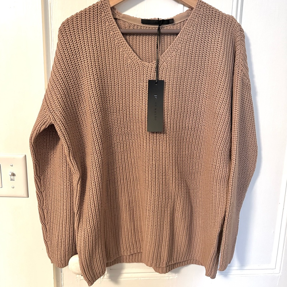 NWT size small Jenni Kayne Cotton Cabin sweater Rose